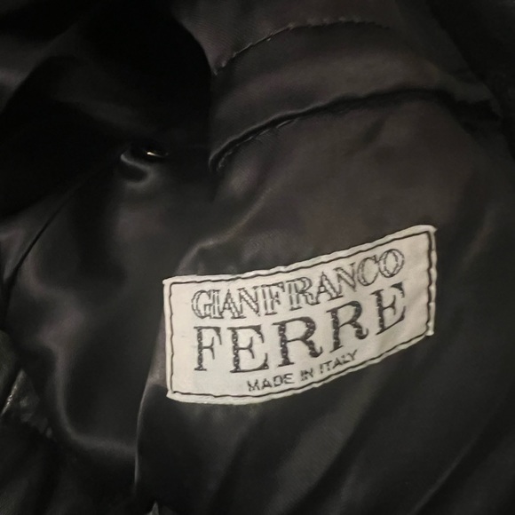 Gianfranco Ferré Quilted Padded Motorcycle Leather Jacket – Black (IT 46) - Picture 14 of 16